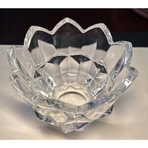Mikasa Royal Crown crystal votive or tealight candle holder 4.5 inches